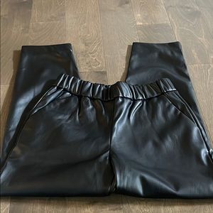 Womens faux leather pants